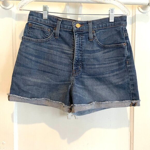 Women's J.CREW High Rise Denim Short in Faded Indigo | Size 27 - Picture 2 of 4